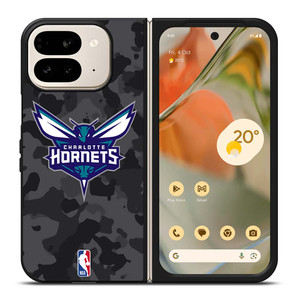 CHARLOTTE HORNETS BLACK CAMO Google Pixel 9 Pro Fold Case Cover