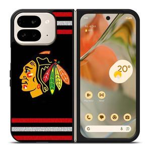 CHICAGO BLACKHAWKS HOCKEY TEAM LOGO ICON Google Pixel 9 Pro Fold Case Cover