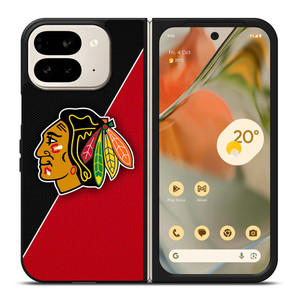 CHICAGO BLACKHAWKS NHL HOCKEY LOGO Google Pixel 9 Pro Fold Case Cover CHICAGO BLACKHAWKS NHL HOCKEY LOGO Google Pixel 9 Pro Fold Case Cover