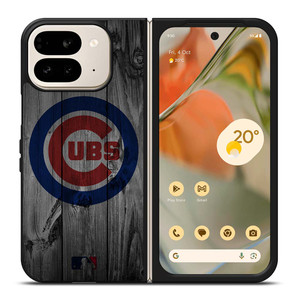 CHICAGO CUBS BASEBALL MLB WOOD LOGO Google Pixel 9 Pro Fold Case Cover