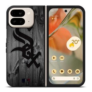 CHICAGO WHITE SOX BASEBALL MLB WOOD LOGO Google Pixel 9 Pro Fold Case Cover CHICAGO WHITE SOX BASEBALL MLB WOOD LOGO Google Pixel 9 Pro Fold Case Cover