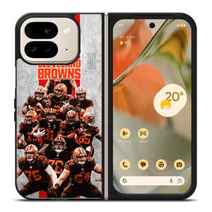 CLEVELAND BROWNS NFL FOOTBALL Google Pixel 9 Pro Fold Case Cover CLEVELAND BROWNS NFL FOOTBALL Google Pixel 9 Pro Fold Case Cover