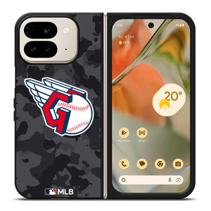 CLEVELAND GUARDIANS BASEBALL BLACK CAMO Google Pixel 9 Pro Fold Case Cover CLEVELAND GUARDIANS BASEBALL BLACK CAMO Google Pixel 9 Pro Fold Case Cover