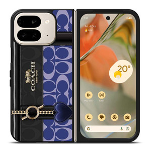 COACH NEW YORK LOGO BLUE BAG Google Pixel 9 Pro Fold Case Cover