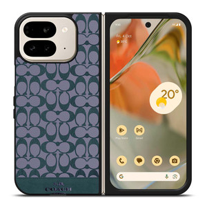 COACH NEW YORK LOGO PATTERN GREEN EMBLEM Google Pixel 9 Pro Fold Case Cover