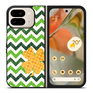 CUTE GREEN CHEVRON Google Pixel 9 Pro Fold Case Cover