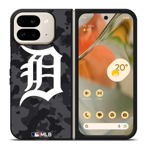 DETROIT TIGERS BASEBALL BLACK CAMO Google Pixel 9 Pro Fold Case Cover DETROIT TIGERS BASEBALL BLACK CAMO Google Pixel 9 Pro Fold Case Cover