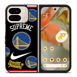 GOLDEN STATE WARRIORS NBA X SUPREME NIKE Google Pixel 9 Pro Fold Case Cover