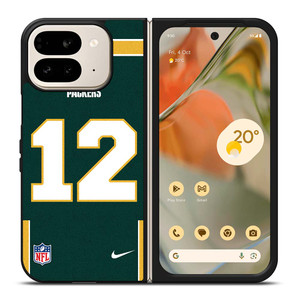 GREEN BAY PACKERS AARON RODGERS 12 NFL NIKE Google Pixel 9 Pro Fold Case Cover