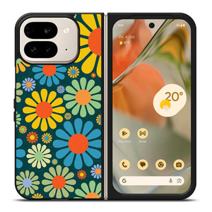 HIPPIE FLOWER PATTERN Google Pixel 9 Pro Fold Case Cover