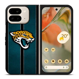 JACKSONVILLE JAGUARS NFL METAL STRIPE Google Pixel 9 Pro Fold Case Cover