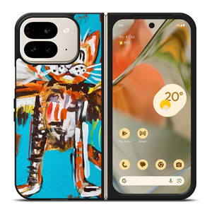 JEAN MICHEL BASQUIAT ART Google Pixel 9 Pro Fold Case Cover
