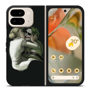 JOKER HARLEY QUINN KISSING Google Pixel 9 Pro Fold Case Cover