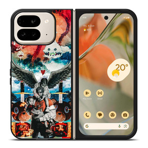 KANYE WEST RAPPER COLLAGE Google Pixel 9 Pro Fold Case Cover KANYE WEST RAPPER COLLAGE Google Pixel 9 Pro Fold Case Cover