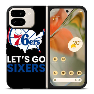 LETS GO PHILADELPHIA 76ERS NBA BASKETBALL 2 Google Pixel 9 Pro Fold Case Cover