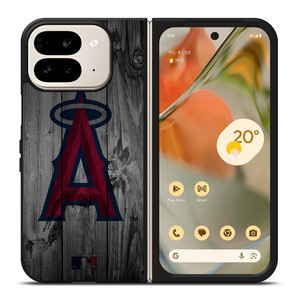 LOS ANGELES ANGELS BASEBALL MLB WOOD LOGO Google Pixel 9 Pro Fold Case Cover
