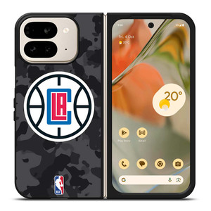 LOS ANGELES CLIPPERS BLACK CAMO Google Pixel 9 Pro Fold Case Cover