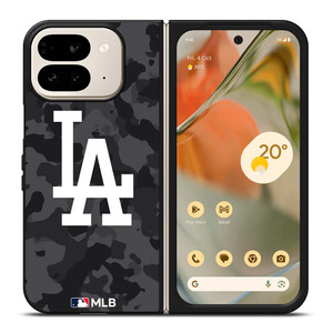 LOS ANGELES DODGERS BASEBALL BLACK CAMO Google Pixel 9 Pro Fold Case Cover