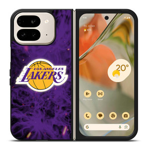 LOS ANGELES LAKERS BASKETBALL NBA FIRE Google Pixel 9 Pro Fold Case Cover