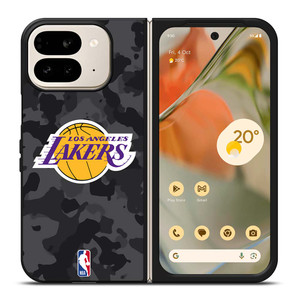LOS ANGELES LAKERS BLACK CAMO Google Pixel 9 Pro Fold Case Cover