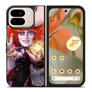 MAD HATTER ALICE IN WONDERLAND MOVIES 2 Google Pixel 9 Pro Fold Case Cover