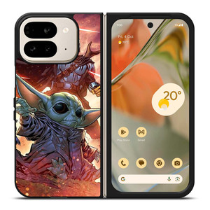 MANDALORIAN AND BABY YODA STAR WARS Google Pixel 9 Pro Fold Case Cover MANDALORIAN AND BABY YODA STAR WARS Google Pixel 9 Pro Fold Case Cover
