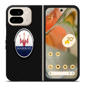 MASERATI LOGO CARBON FIBER Google Pixel 9 Pro Fold Case Cover