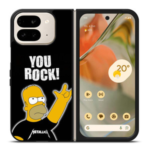 METALLICA ROCK HOMER SIMPSONS Google Pixel 9 Pro Fold Case Cover