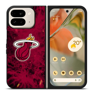 MIAMI HEAT BASKETBALL NBA FIRES Google Pixel 9 Pro Fold Case Cover