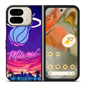 MIAMI HEAT BASKETBALL TEAM LOGO Google Pixel 9 Pro Fold Case Cover