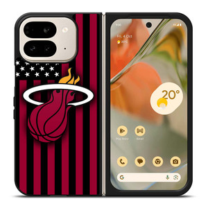 MIAMI HEATS NBA USA FLAG Google Pixel 9 Pro Fold Case Cover