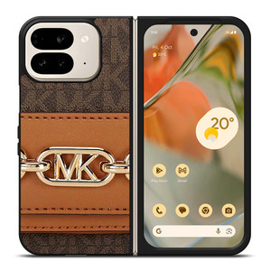MICHAEL KORS MK LOGO BROWN BAG Google Pixel 9 Pro Fold Case Cover