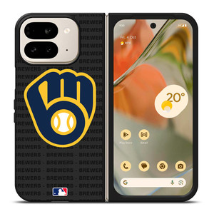 MILWAUKEE BREWERS BASEBALL BLACK Google Pixel 9 Pro Fold Case Cover