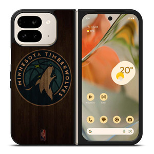 MINNESOTA TIMBERWOLVES BASKETBALL COURT NBA Google Pixel 9 Pro Fold Case Cover
