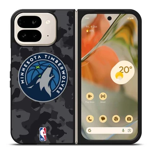 MINNESOTA TIMBERWOLVES BLACK CAMO Google Pixel 9 Pro Fold Case Cover