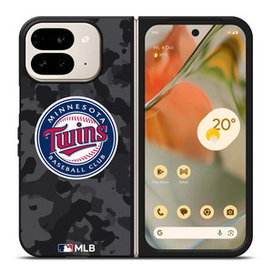 MINNESOTA TWINS BASEBALL BLACK CAMO Google Pixel 9 Pro Fold Case Cover