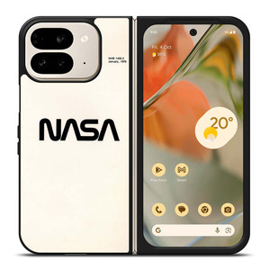 NASA LOGO WHITEI CON Google Pixel 9 Pro Fold Case Cover