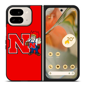 NEBRASKA HUSKERS ICON UNIVERSITY FOOTBALL LOGO Google Pixel 9 Pro Fold Case Cover