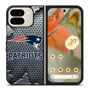 NEW ENGLAND PATRIOTS BROKEN METAL Google Pixel 9 Pro Fold Case Cover