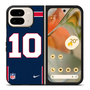NEW ENGLAND PATROTS MAC JONES 10 NFL NIKE Google Pixel 9 Pro Fold Case Cover