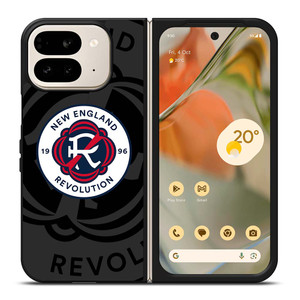 NEW ENGLAND REVOLUTION MLS BLACK Google Pixel 9 Pro Fold Case Cover