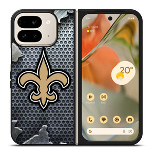 NEW ORLEANS SAINTS BROKEN METAL Google Pixel 9 Pro Fold Case Cover