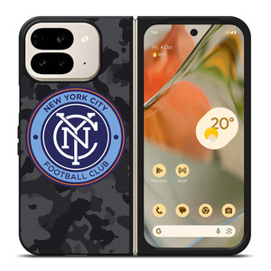 NEW YORK CITY FC MLS BLACK CAMO Google Pixel 9 Pro Fold Case Cover