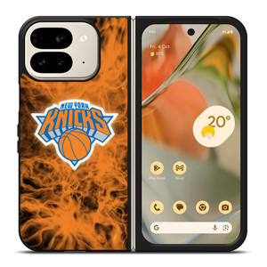 NEW YORK KNICKS BASKETBALL NBA FIRE Google Pixel 9 Pro Fold Case Cover