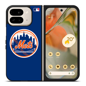 NEW YORK METS MLB LOGO Google Pixel 9 Pro Fold Case Cover