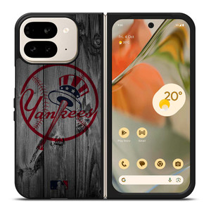 NEW YORK YANKEES BASEBALL MLB WOOD LOGO Google Pixel 9 Pro Fold Case Cover