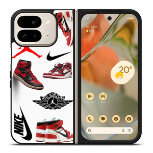 NIKE AIR JORDAN SHOES COLLAGE Google Pixel 9 Pro Fold Case Cover NIKE AIR JORDAN SHOES COLLAGE Google Pixel 9 Pro Fold Case Cover