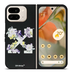 OFF WHITE FLORAL LOGO Google Pixel 9 Pro Fold Case Cover