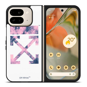 OFF WHITE PURPLE MARBLE Google Pixel 9 Pro Fold Case Cover