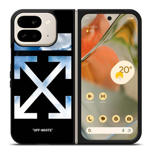 OFF WHITE SKY BLUE Google Pixel 9 Pro Fold Case Cover